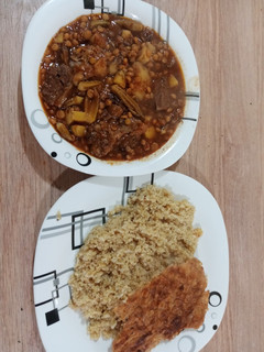 عکسی از دستور خورشت قیمه بامیه