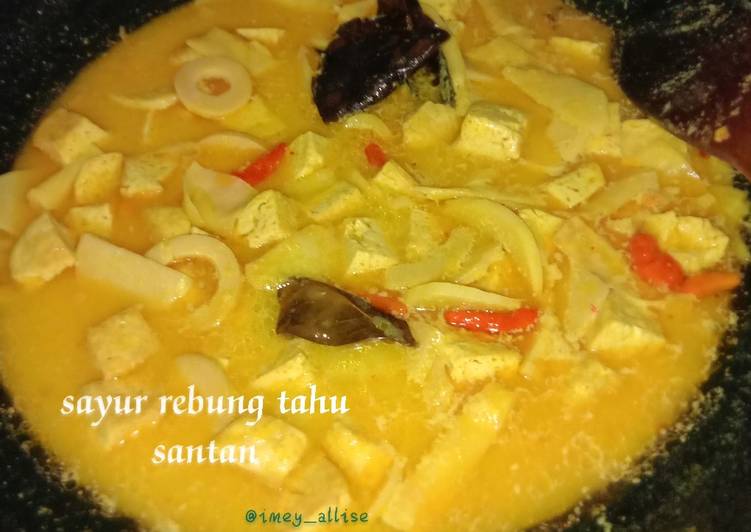 Resep Sayur Rebung Tahu Santan yang Enak