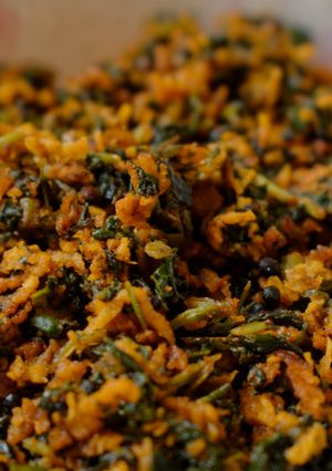 A picture of Methi Bhaji / Fenugreek Leaves Sabji.
