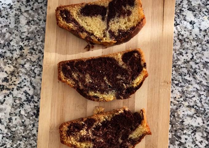 Simple Way Chocolate Marble Cake