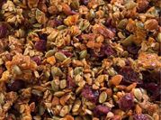 A picture of almond and walnut granola