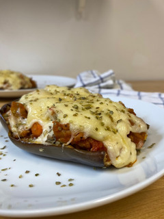 Una foto de Berenjenas rellenas con bechamel