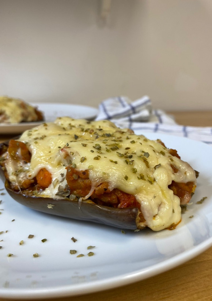 Una foto de Berenjenas rellenas con bechamel