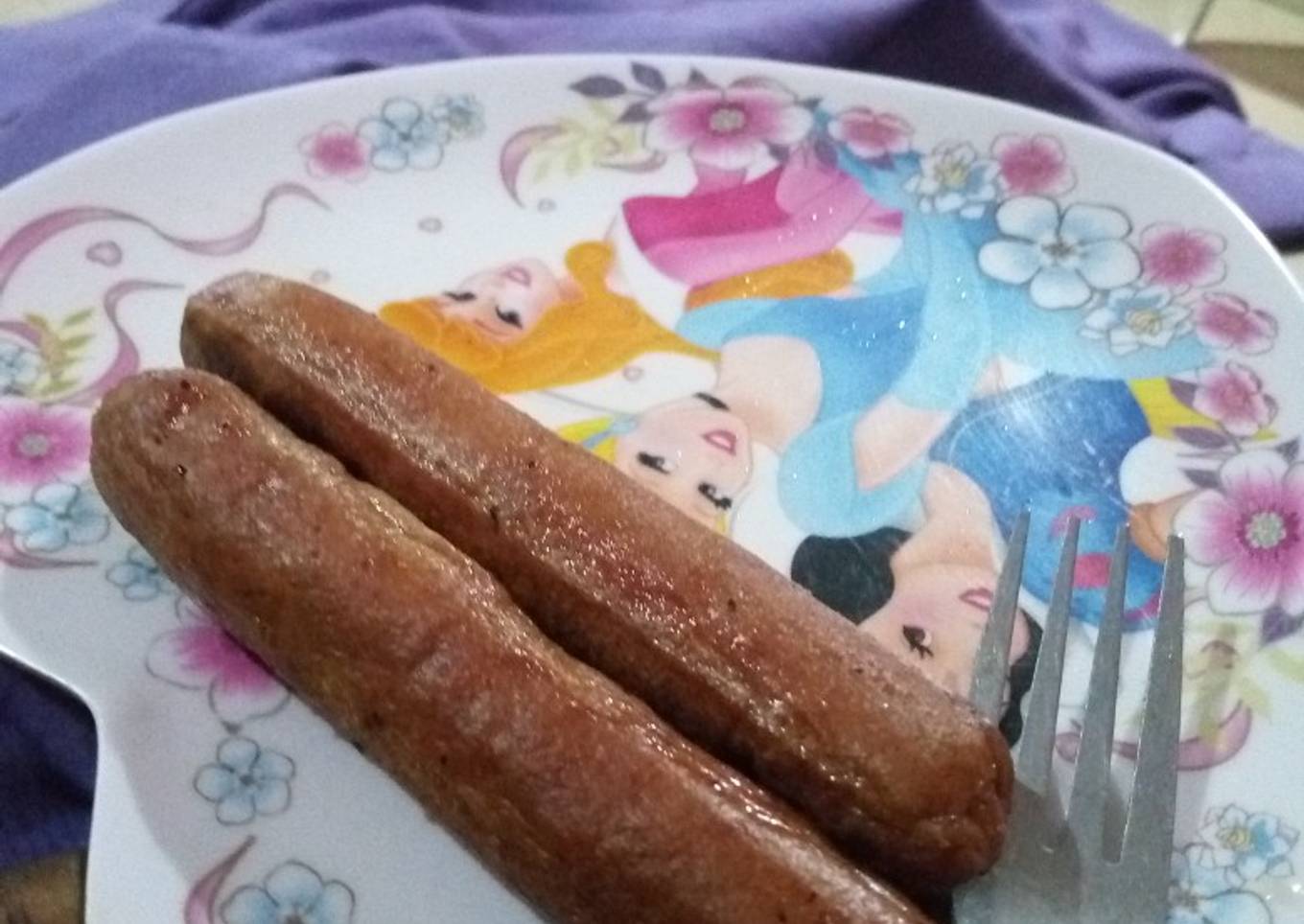 Fried Sausage by my 8 year old daughter