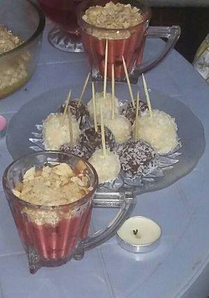 صورة لوصفة كريات جوز الهند 💗