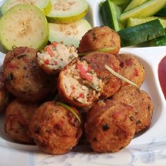 A picture of One Bite Vegetables Rice Balls.