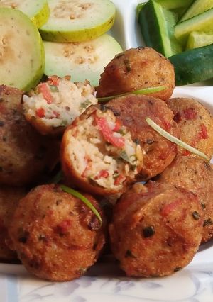A picture of One Bite Vegetables Rice Balls.