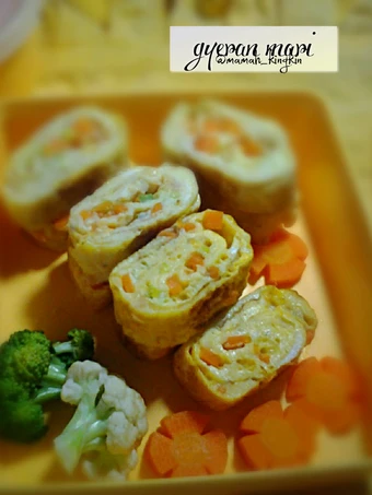 Langkah Mudah untuk Membuat Resep Gyeran mari (Korean omelet/telur dadar korea) yang  Bikin Ketagihan Anti Ribet, Uenak Banget