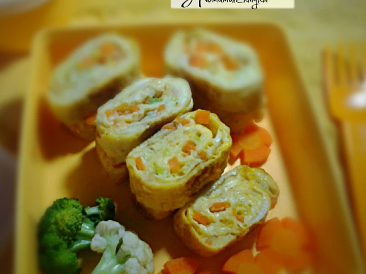 Langkah Mudah untuk Membuat Resep Gyeran mari (Korean omelet/telur dadar korea) yang  Bikin Ketagihan Anti Ribet, Uenak Banget