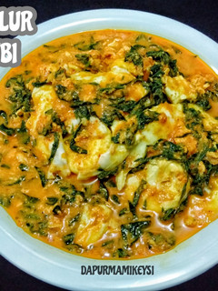 Foto resep Gulai telur pucuk ubi / daun singkong