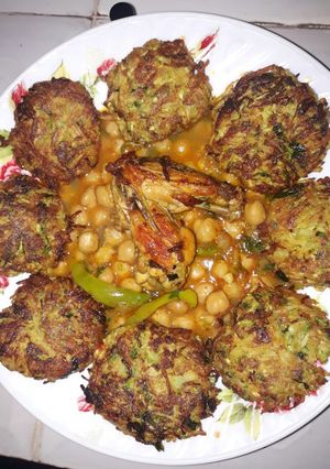 صورة لوصفة كريات العش بالخضر