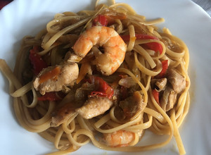 Foto principal de Tallarines chinos (Mambo/Thermomix)