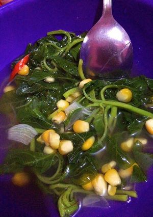 Foto resep Sayur bayam jagung