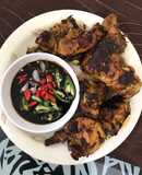 Ayam bakar penyet (teflon) + sambal kecap