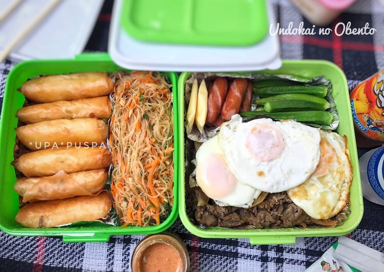 Niiyama spring roll & bihun goreng Obento