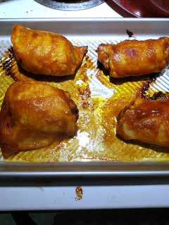 A picture of Honey Sriracha Baked Chicken.
