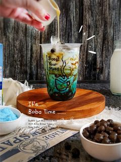 Foto resep Bubble Gum Choco Milk With Boba / Es Boba Kekinian