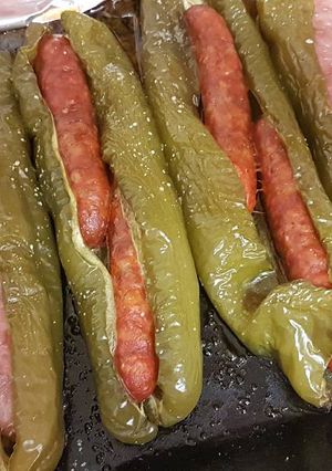 Una foto de Pimientos rellenos 😋