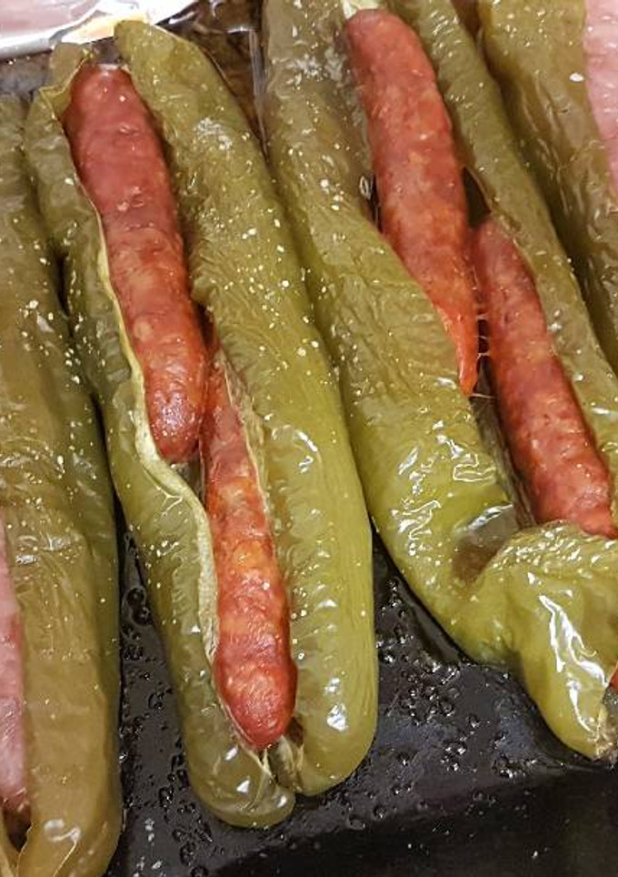 Una foto de Pimientos rellenos 😋