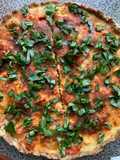 Quiche (Pollo -Tomate Cherry-Albahaca) con Harina Integral en Thermomix