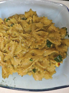 A picture of Basil Corn Pasta.
