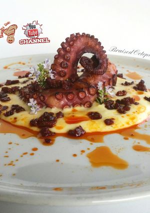 Una foto de BRAISED OCTOPUS (pulpo a la gallega revisitado)