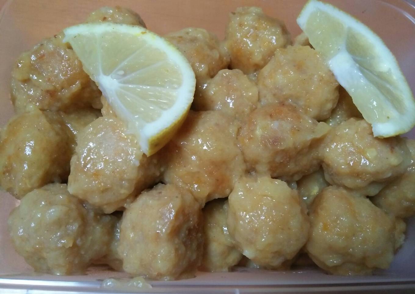 Bola Ayam Saus Lemon