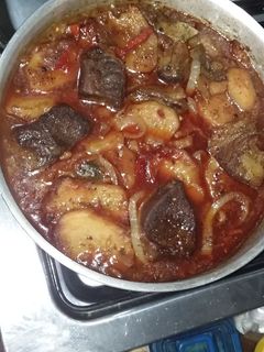 صورة لوصفة صينيه البطاطس باللحمه