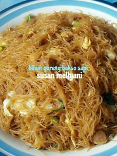 Foto resep Bihun goreng bakso sapi 🍝