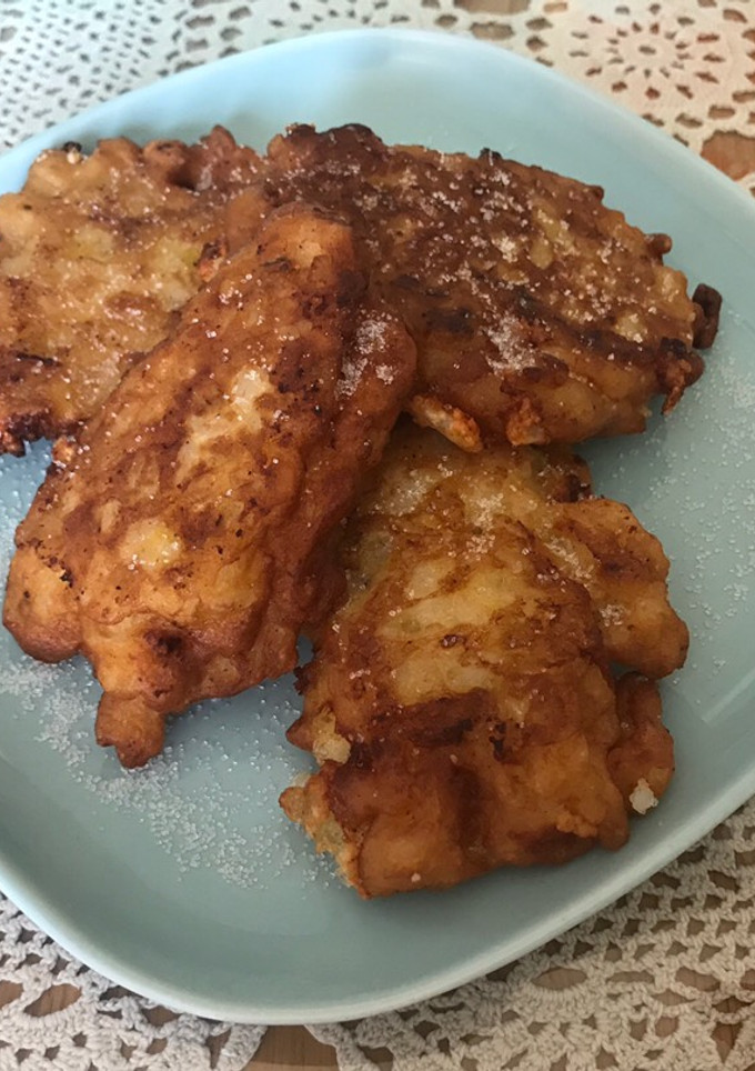Una foto de Tortitas de arroz con plátano