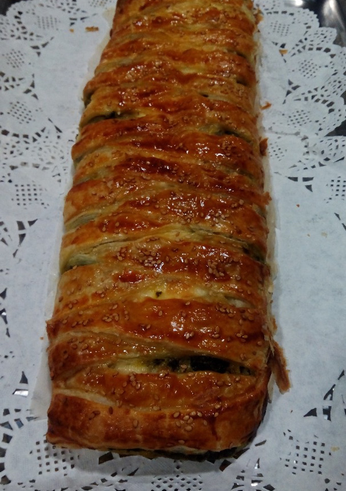 Una foto de Pastel grelos