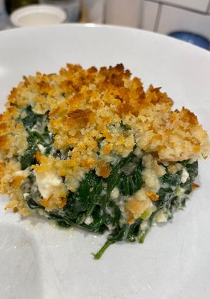 A picture of Spinach and feta bake.