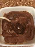 Double chip walnut mug cake