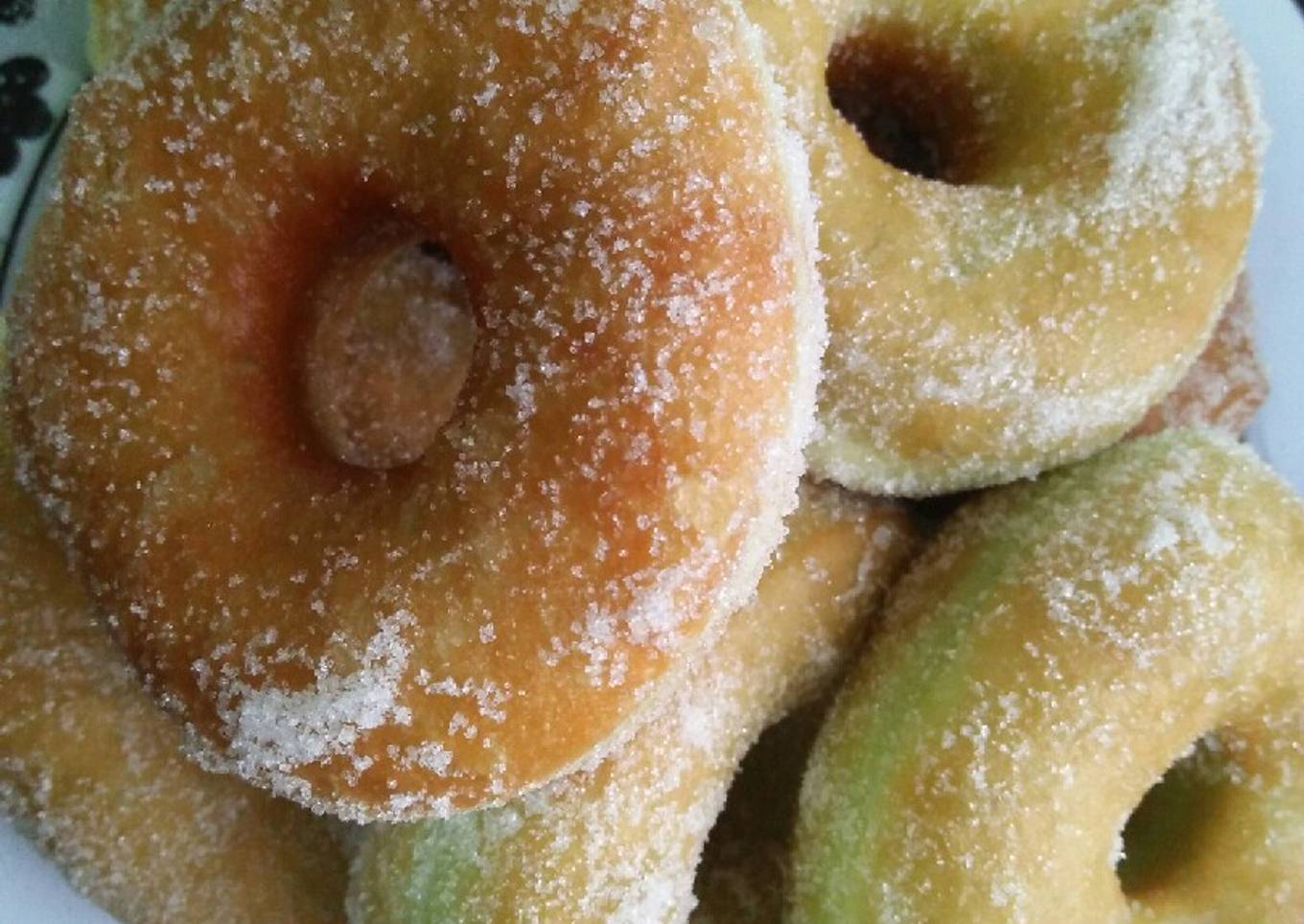 Donat Pandan Lembut Tanpa Telur!