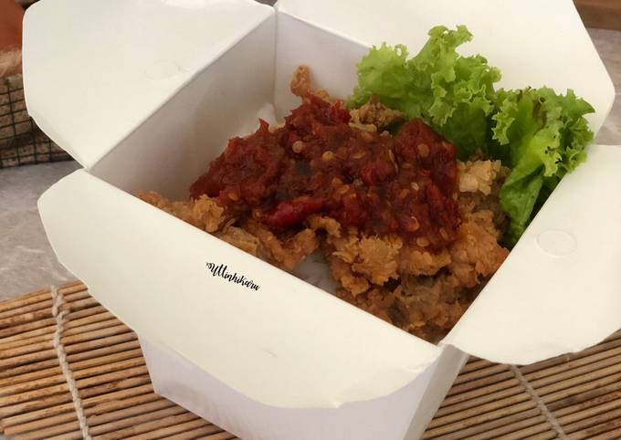 Resep 330 Ayam Geprek Box Sambel Simpel Oleh Agustin Kartika Dewi