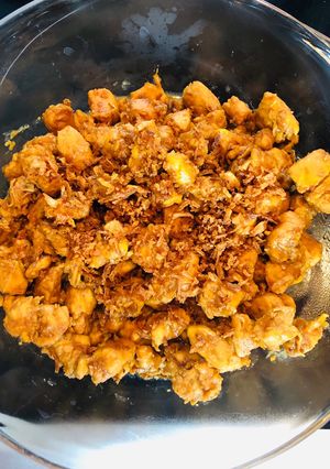Foto resep Sate goreng ayam manis