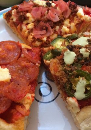 Una foto de Variedad de pizza