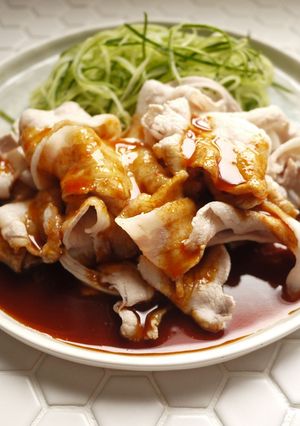 韓式醬拌豬五花 的食譜成品照片
