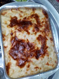 صورة لوصفة مكرونه بالبشاميل