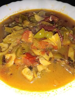 தாபா மஷ்ரூம் கிரேவி (Dhaba Mushroom gravy recipe in tamil) செய்முறை முக்கிய புகைப்படம்