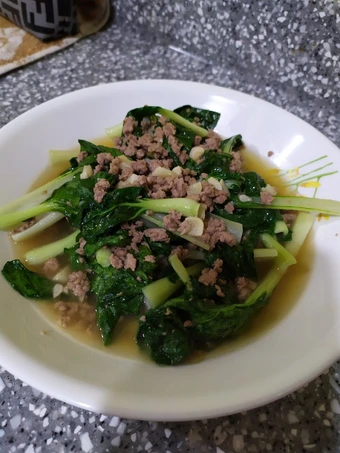 Cara Gampang Membuat Resep Ca baby pak coy daging cincang Anti Ribet, Mantap Sekali