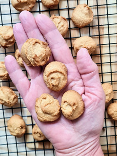 Una foto de Galletas de mantequilla de maní 🥜 keto, low-carb, sin gluten, veganas 🥥 2 ingredientes 🥜