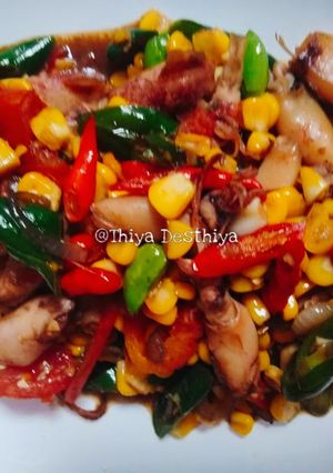 Foto resep Oseng Cumi Asin Pete