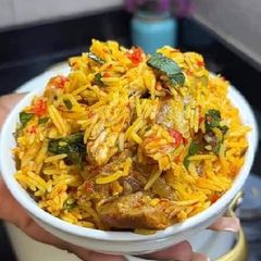 Basmati jollof rice A picture of Basmati jollof rice.