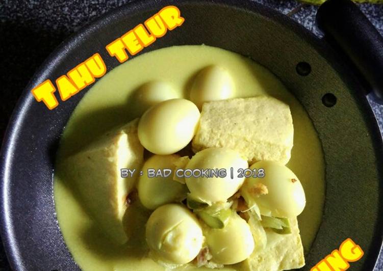 Resep Tahu telur bumbu kuning yang Lezat Sekali