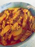 بطاطا على دجاج من دون فرن 😋 ولا اطيب