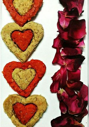 A picture of Oats Rose Cookies.