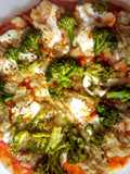 Pizza integral con brócoli y berenjena 🥳