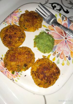 A picture of Chickpeas kabab.