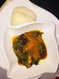 Easy Efo Riro with poundo yam